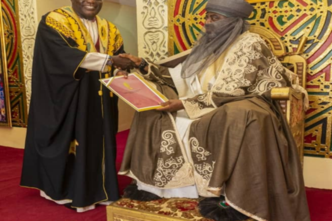 The king sends the Emir of Kano, a secret message